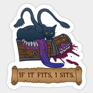 If it fits, I sits. Sticker